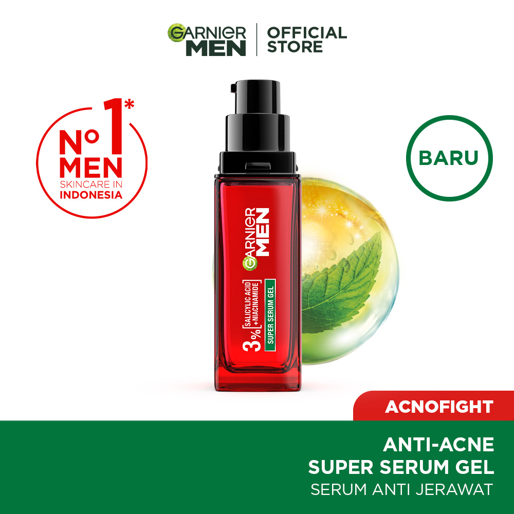 Jual Garnier Men Acno Fight Super Serum Gel 30ml Serum Wajah Pria