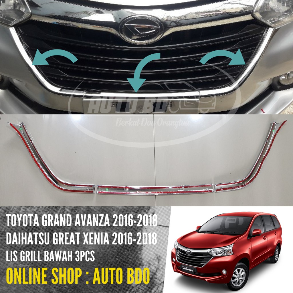 Jual List Lis Grill Bawah Grand New Avanza Grand New Xenia Shopee