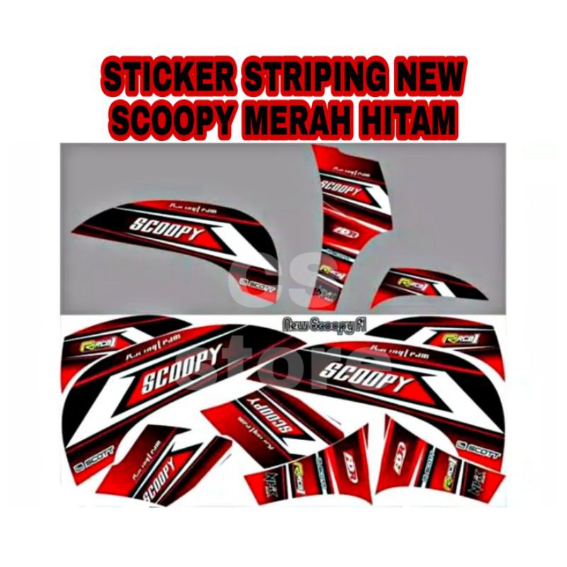 Jual Striping Scoopy New Stiker Scoopy New Variasi