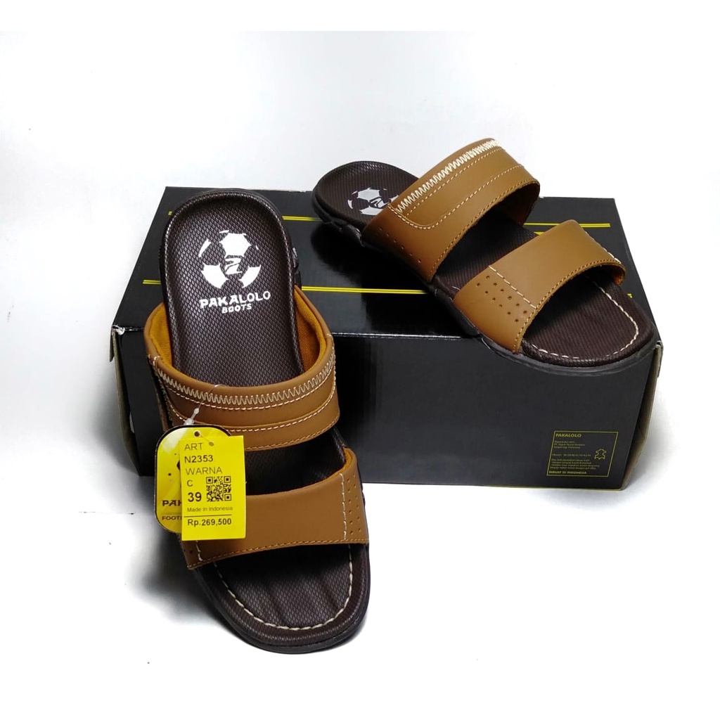 Jual Sandal Selop Pria Kulit Asli Pakalolo Original Kekinian