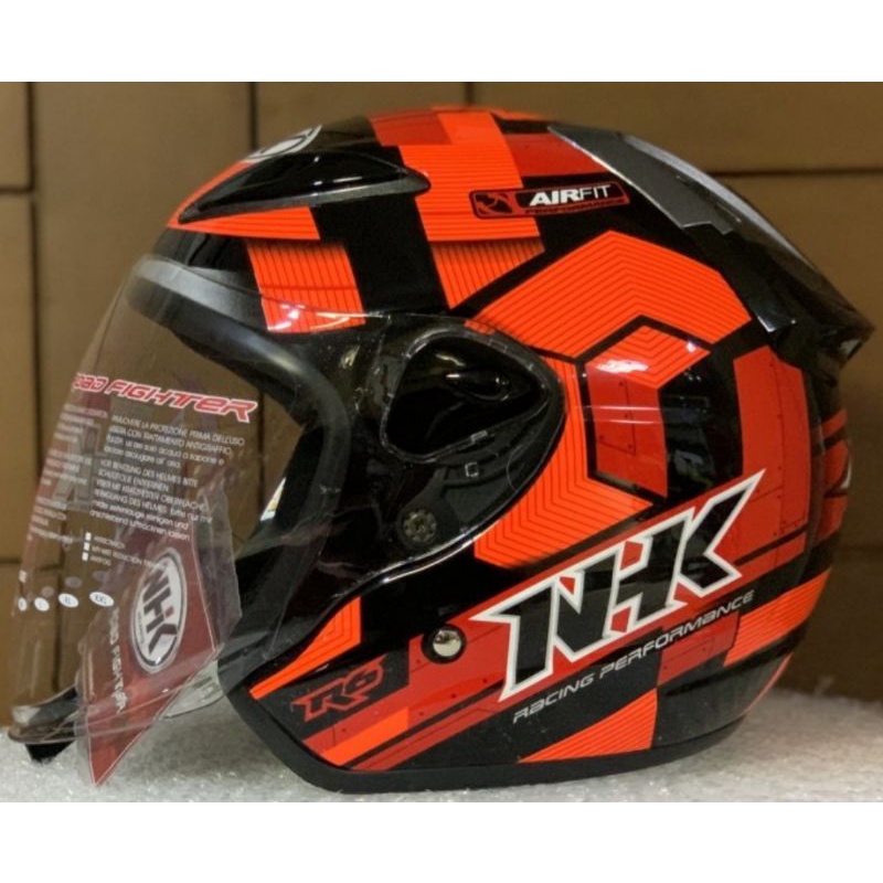 Jual Helm Nhk Half Face Nhk R Motif Warna Metalic Glossy Starco Cube