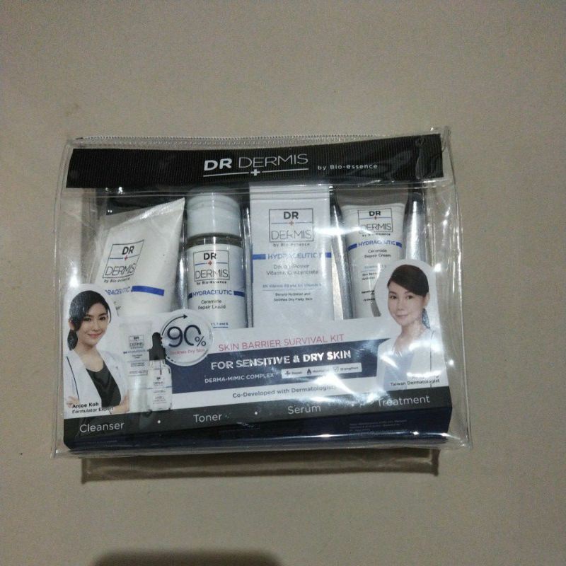 Jual Dr Dermis By Bio Essence Skin Barrier Survival Kit For Sensitive