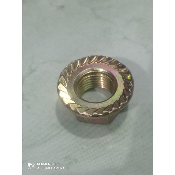 Jual Mur Flange M12 Mur Untuk Baut Kunci 17 Shopee Indonesia