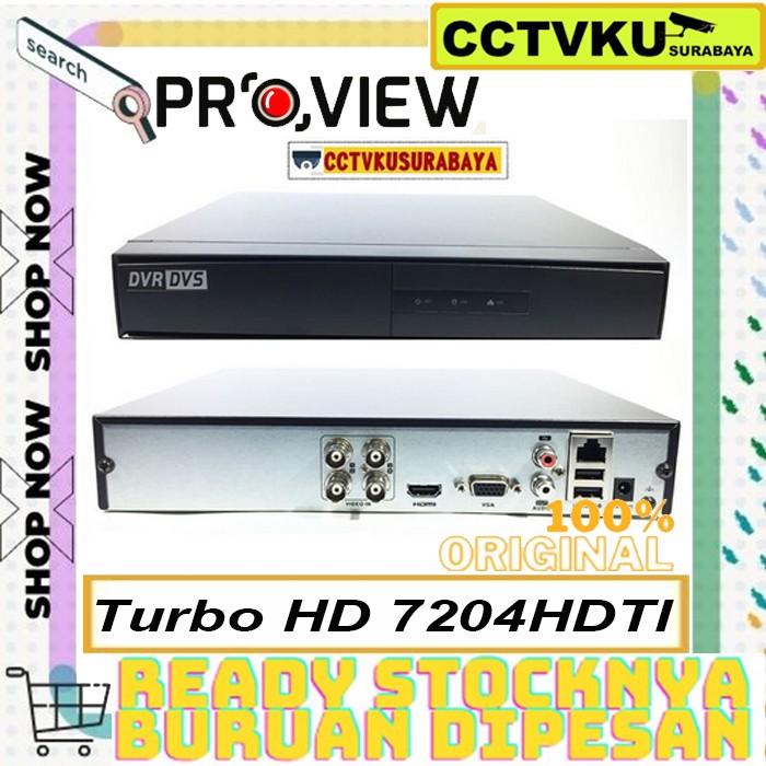 Jual PROVIEW Turbo HD DVR OEM HIK 4Ch 7204HDTI HDTVI AHD 720P 1080P