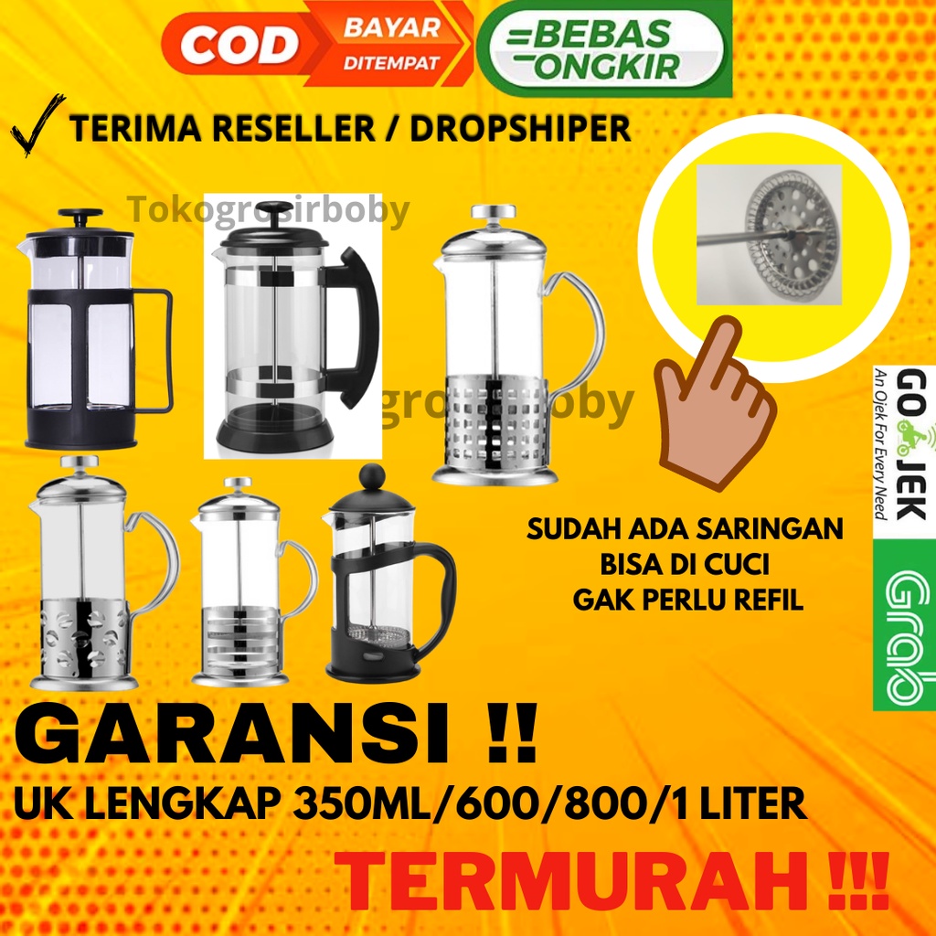 Jual French Press Coffee Plunger Maker Ml Alat Seduh Pembuat Kopi