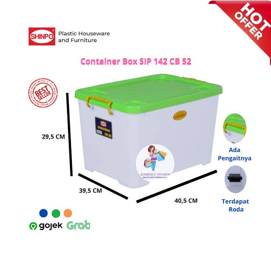 Jual Container Box CB 52 CARAVAN Shinpo Khusus Gojek Dan Grab