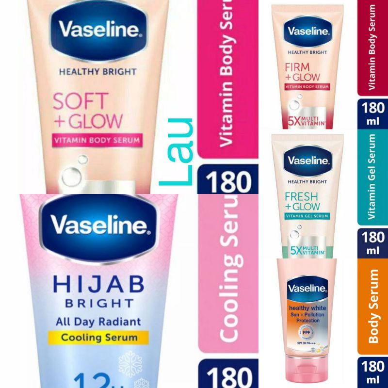 Jual Vaseline Vitamin Body Serum Fresh Soft Firm Glow Healthy White