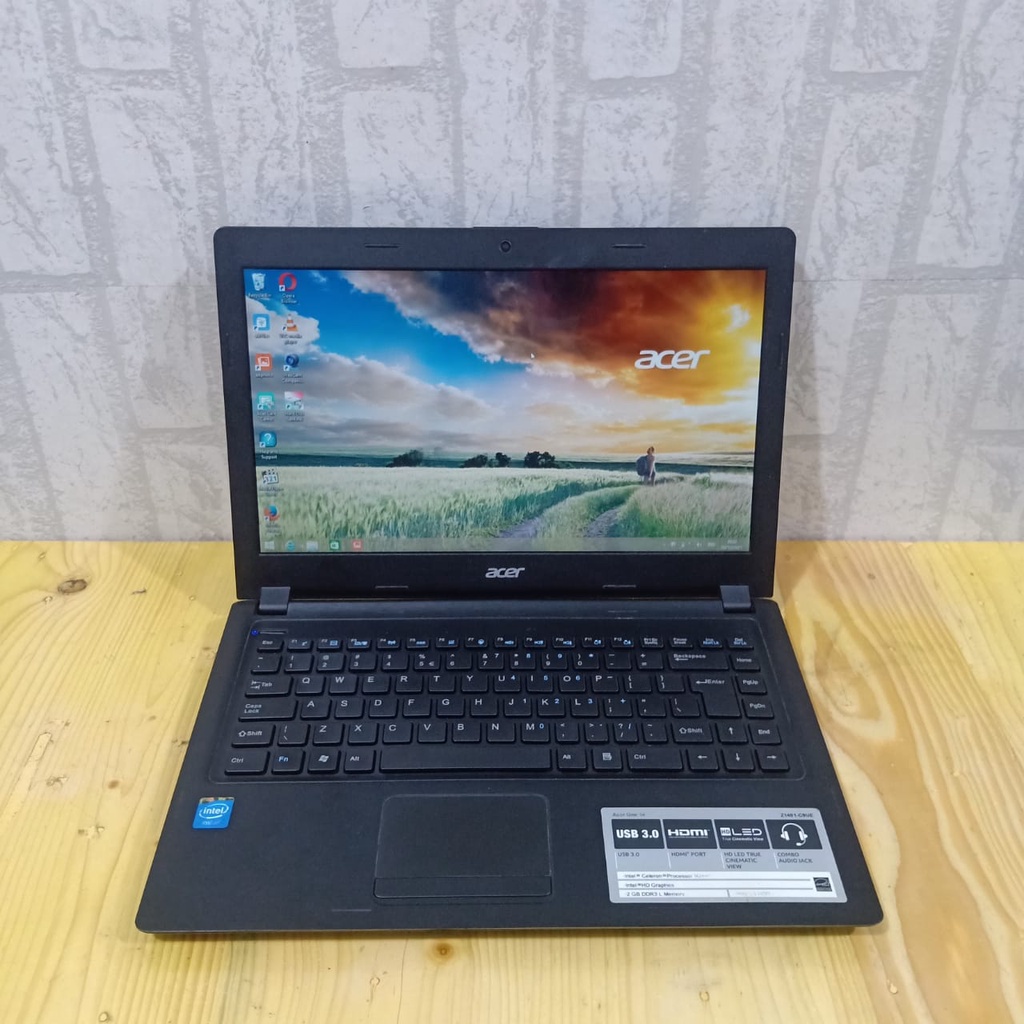 Jual Acer One 14 Z1401 Intel Celeron N2840 Ram 4gb HDD 500Gb