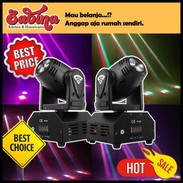 Jual Lampu Sorot Panggung Disco Pesta Spotlight Rgb Moving Head 10W