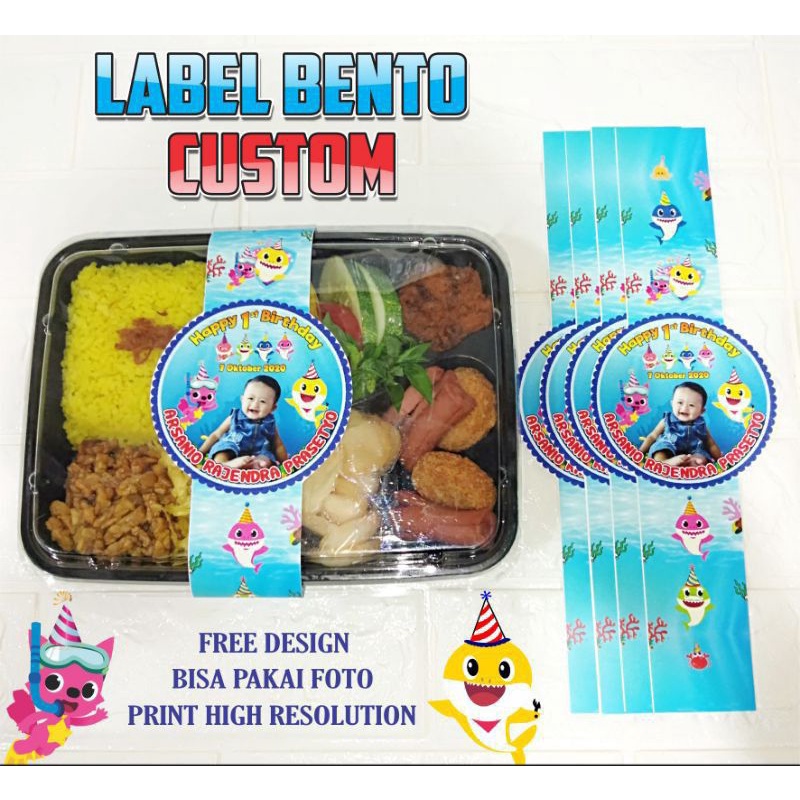 Jual Label Kotak Bento Dengan Stiker Bulat Di Tengah Shopee Indonesia