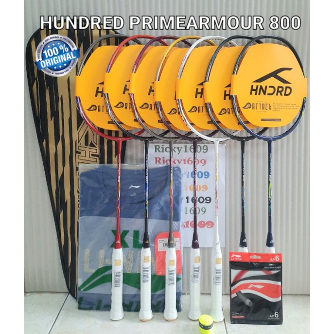 Jual Raket Badminton Hundred Primearmour Head Heavy Tension