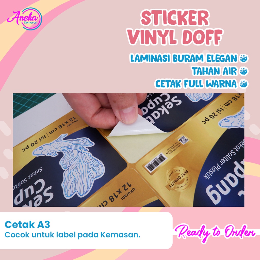 Jual Cetak Stiker Cromo Vinyl Stiker Cetak Stiker Cromo Bulat Label