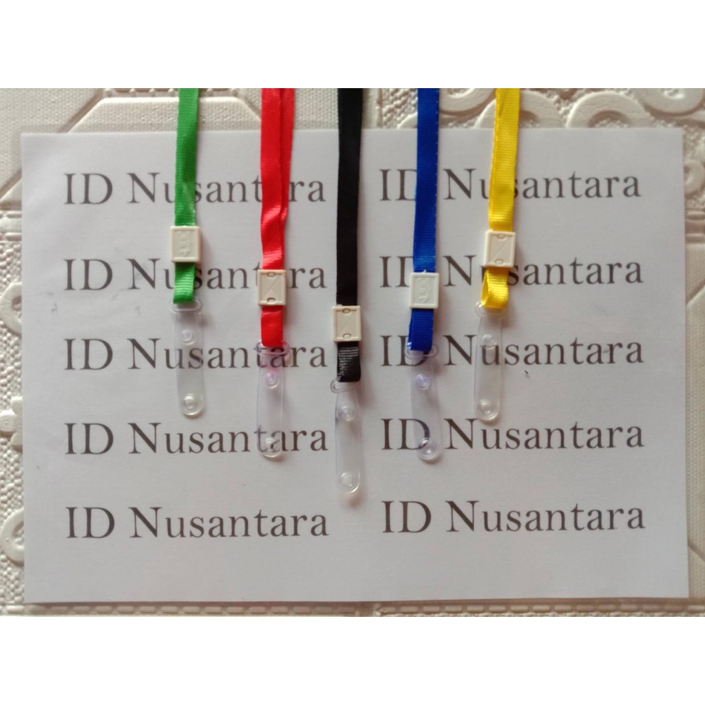 Jual Tali Id Card Cm Kait Karet Gantungan Id Card Shopee Indonesia