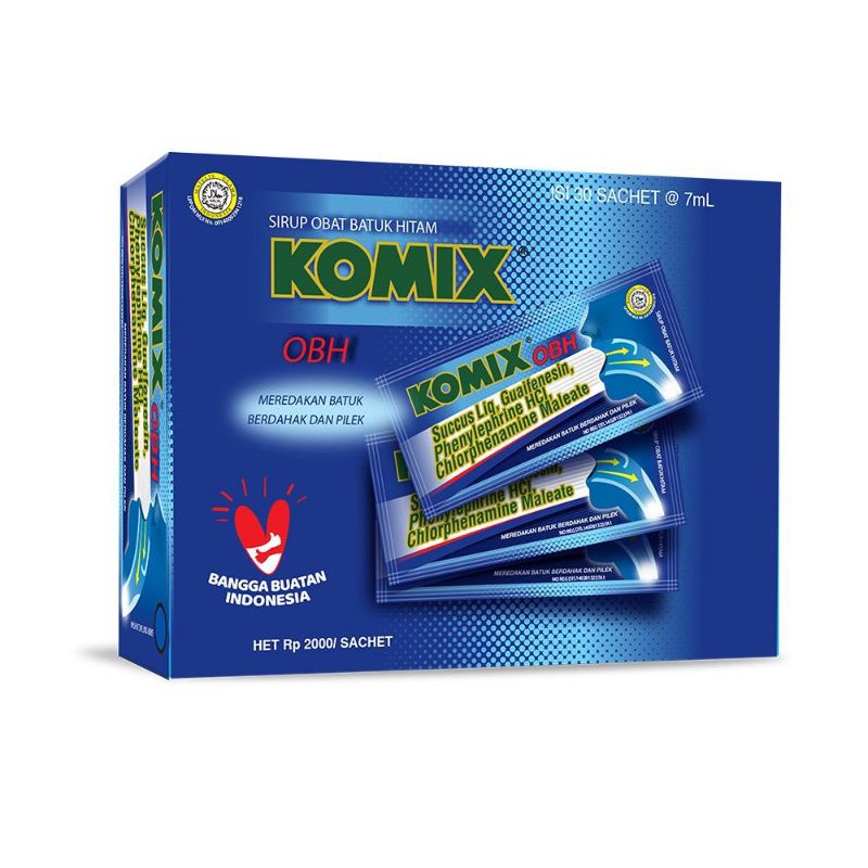 Jual Komix Sirup Obat Batuk Sebox Isi Sachet Ml Shopee Indonesia