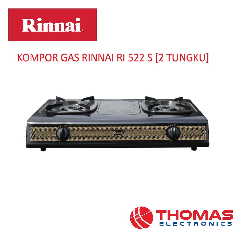 Jual Kompor Gas Rinnai RI 522 S 2 TUNGKU Shopee Indonesia