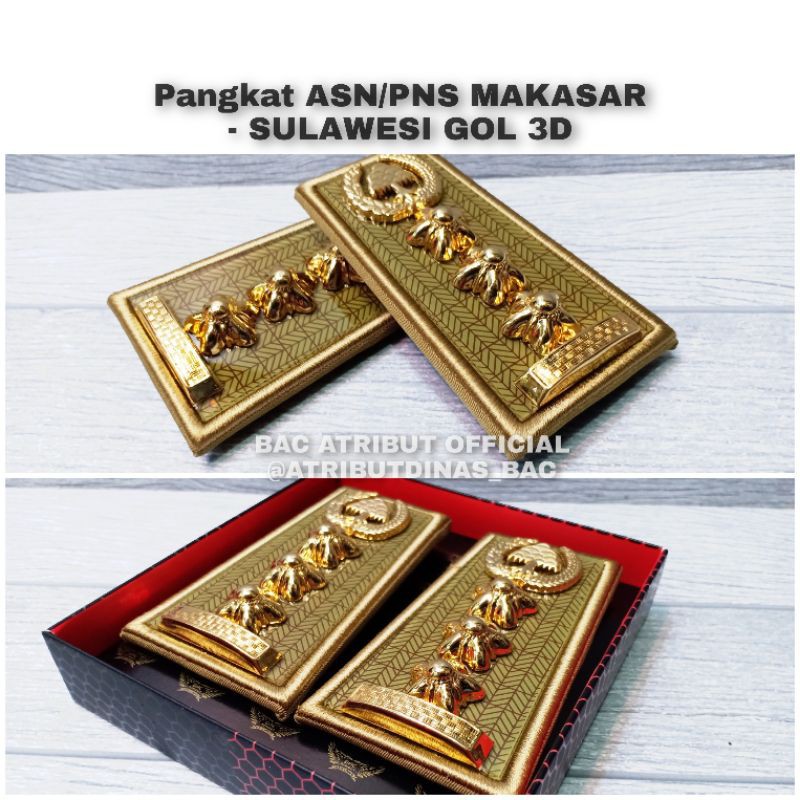 Jual PANGKAT PNS SULSEL PANGKAT PNS ASN MAKASAR GOLONGAN 3D Shopee