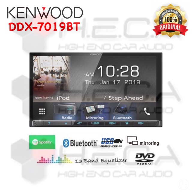 Jual Kenwood DDX 7019BT Head Unit Double Din DDX 7019 BT Tape Audio