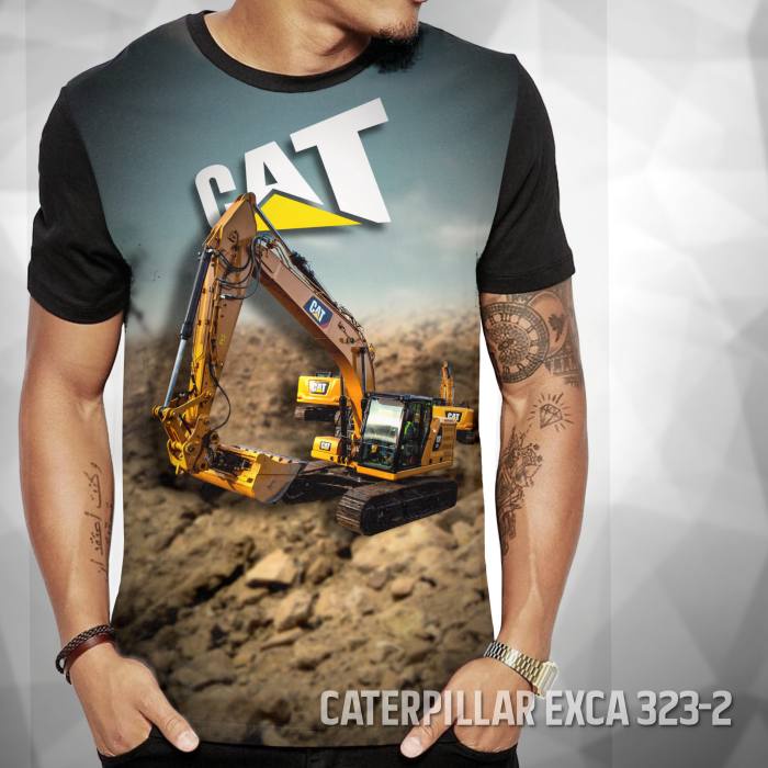 Jual KAOS EXCAVATOR CATERPILLAR Kaos Alat Berat Kaos Tambang MINING