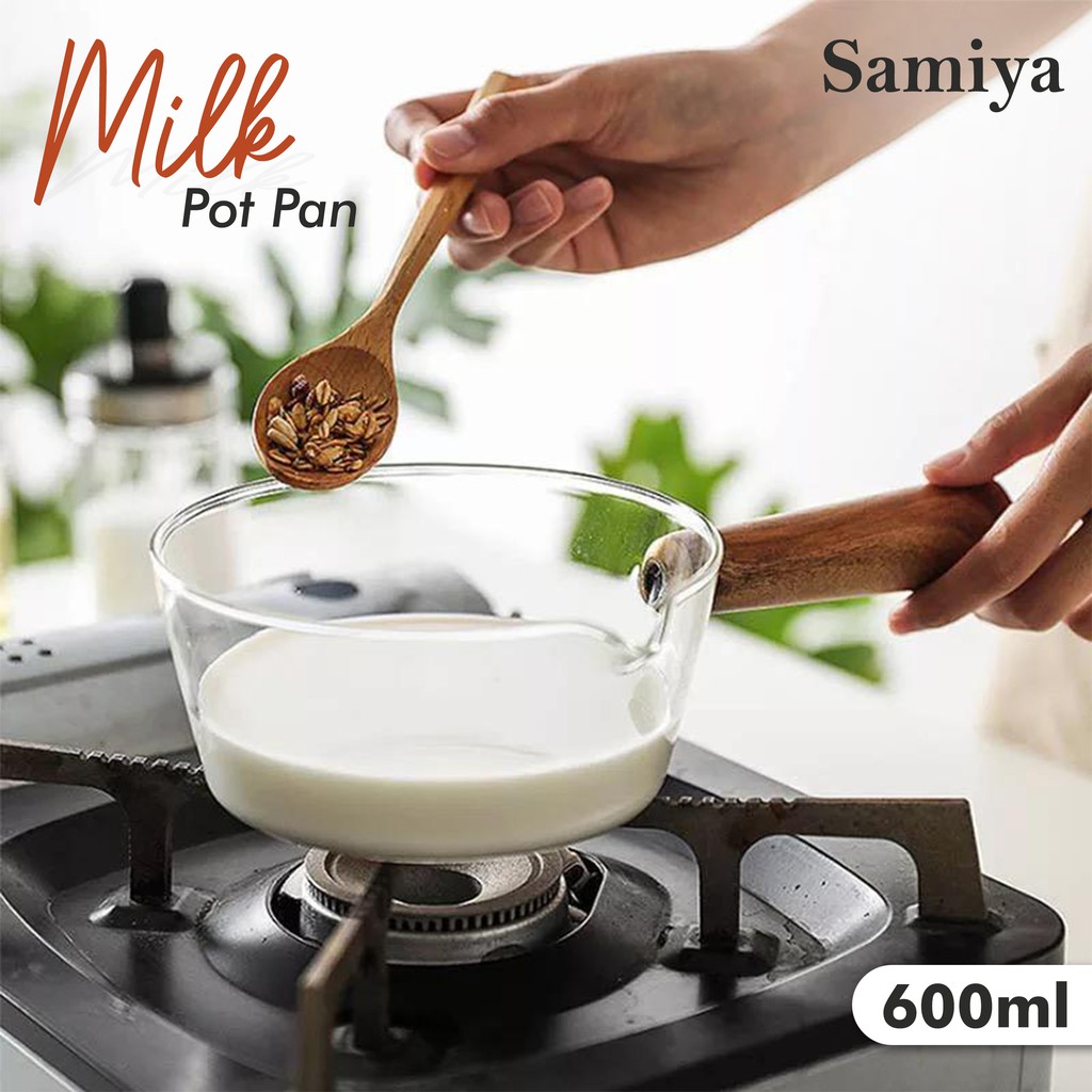 Jual Panci Kaca Transparan Borosilicate Ml Milk Pot Glass Pan