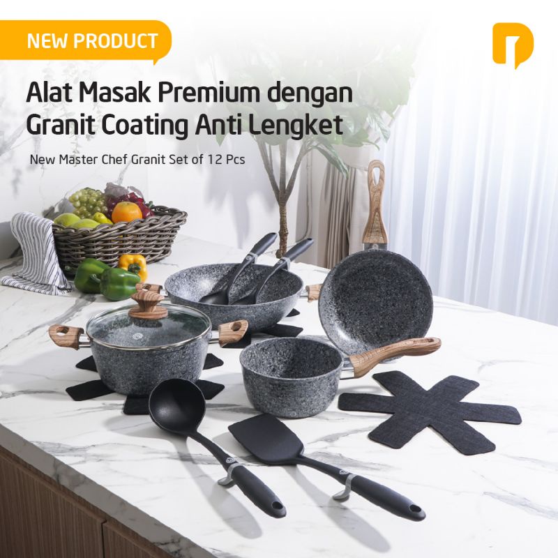 Jual Peralatan Masak New Master Chef Granit Set Of 12 Pcs Alat Masak