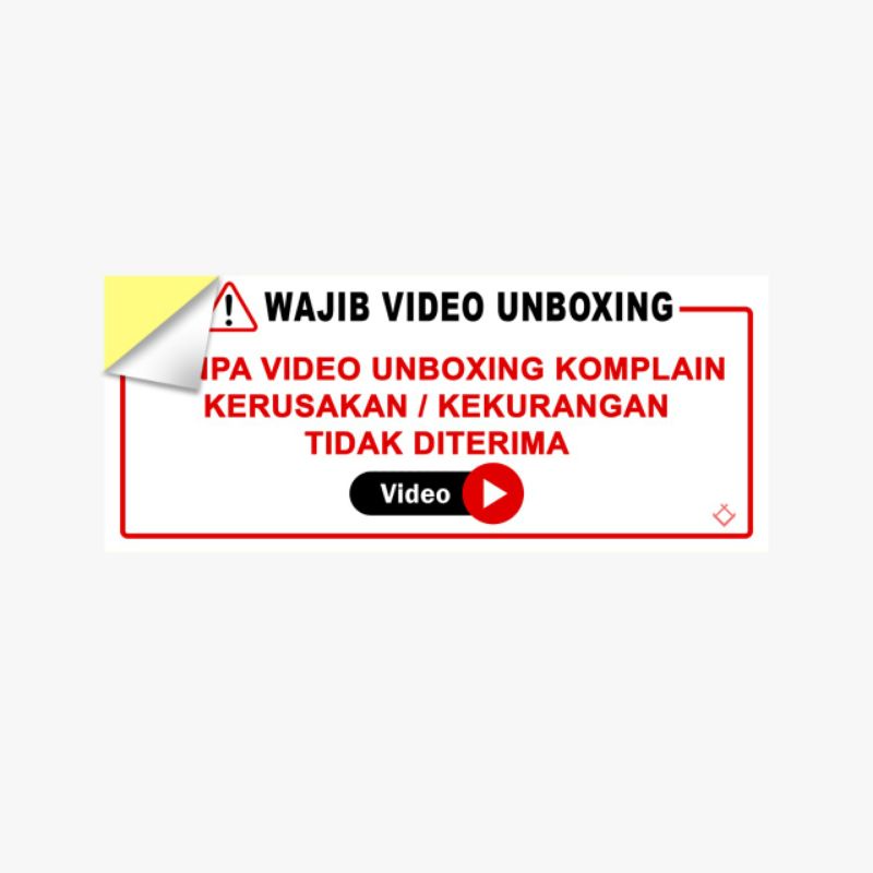 Jual Sticker Video Unboxing Fragile Pecah Belah Stiker Unboxing