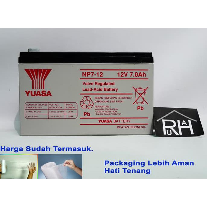 Jual Baterai Aki Kering Ups Yuasa Np V Ah Garansi Resmi