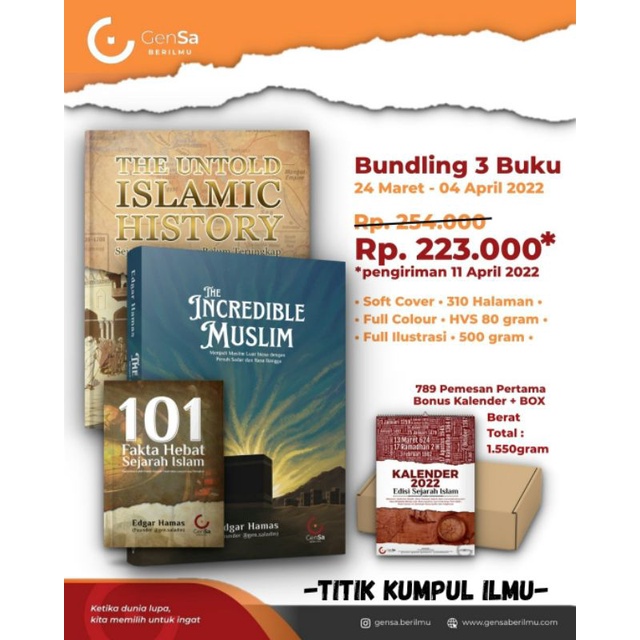 Jual The Incredible Muslim The Untold Islamic History Buku Saku