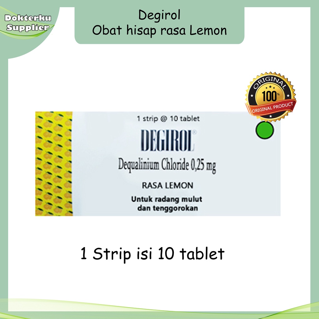 Jual DEGIROL Obat Hisap Tenggorokan ORIGINAL 1 Strip Isi 10 Tablet