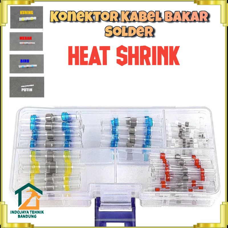 Jual Heat Shrink Waterproof Konektor Penyambung Kabel Isolasi Bakar