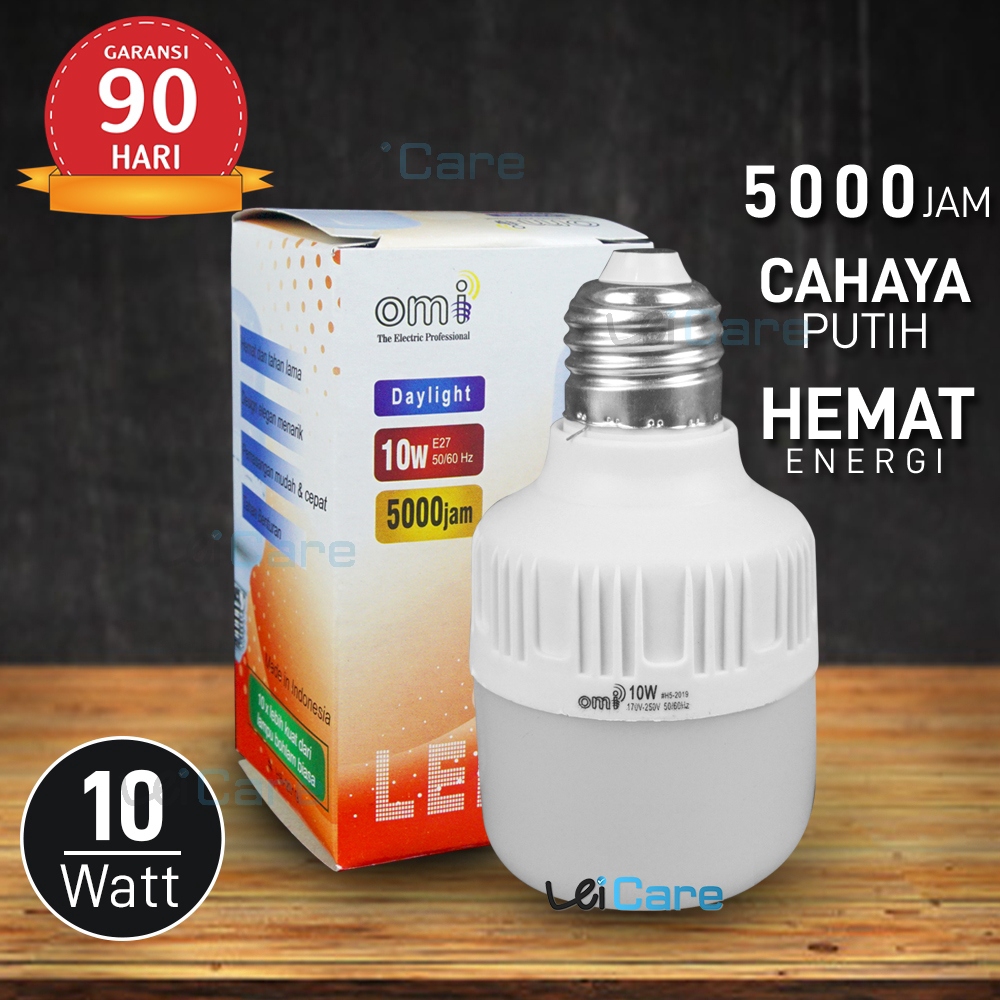 Jual Lampu Bohlam Led OMI CAPSULE 10 Watt Hemat Energi Cahaya Lampu