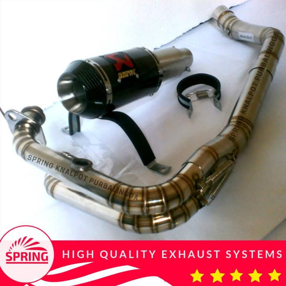 Jual Knalpot Fulset Akrapovic Ninja Fi Leher Pabrikan Full