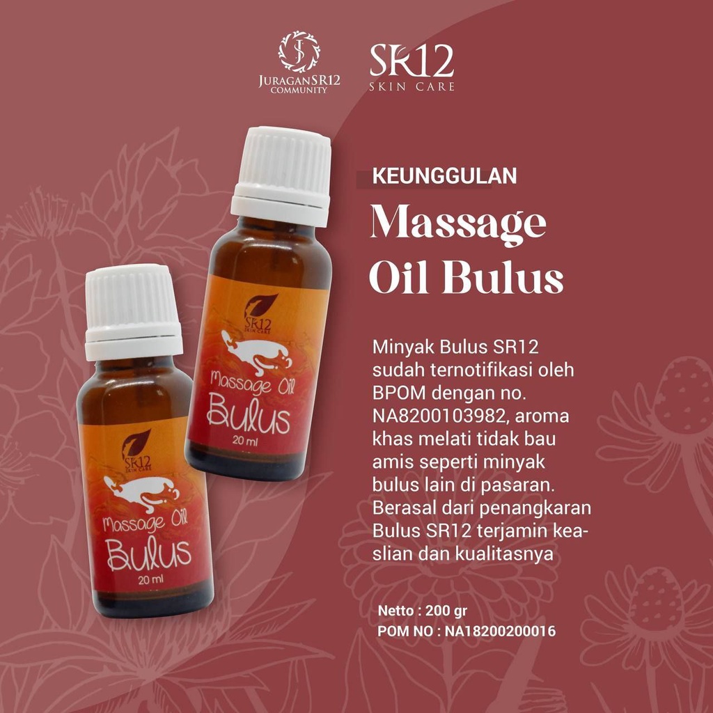 Jual MINYAK BULUS ORIGINAL MASSAGE OIL BULUS SR12 PENGENCANG