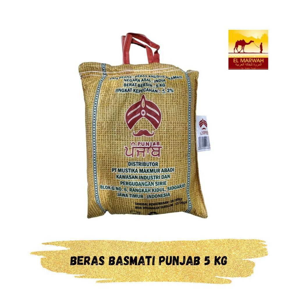 Jual Beras Basmati Punjab 5 Kg Halal Asli Untuk Nasi Biryani Nasi