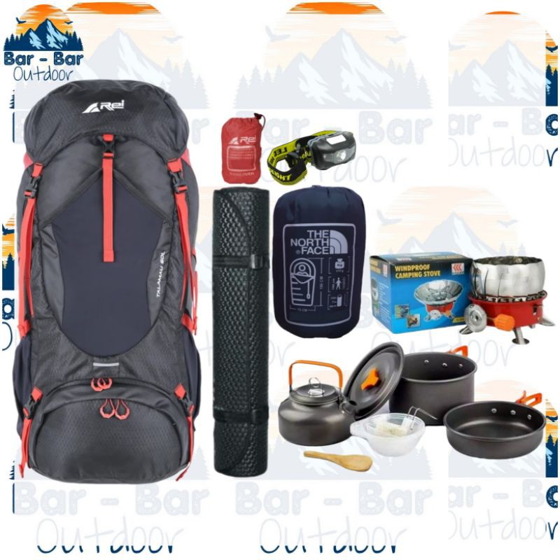 Jual Paket Mendaki Peralatan Gunung Tas Gunung Outdoor Carrier Keril