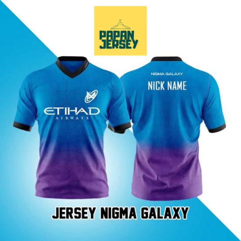 Jual Jersey Gaming Nigma Galaxy Dota Gratis Nick Name Kaos