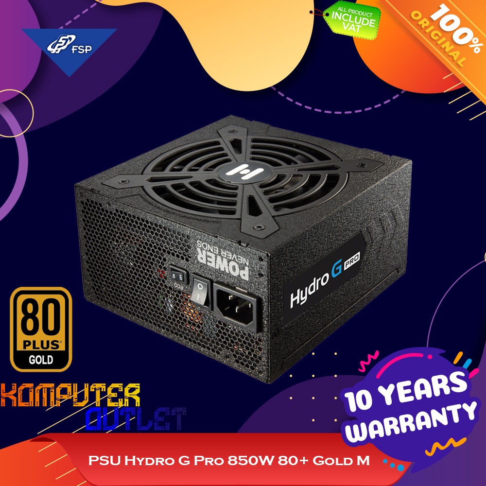 Jual FSP PSU HYDRO G PRO 850W 80 GOLD FULL MODULAR POWER SUPPLY