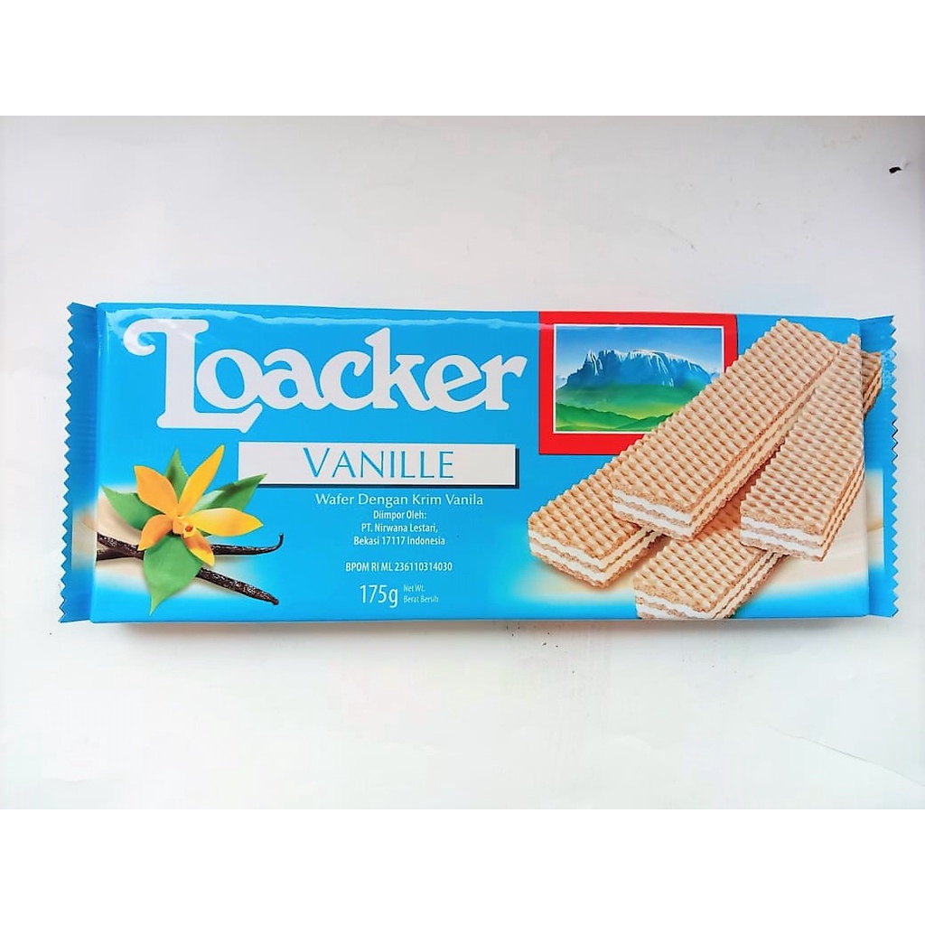 Jual LOACKER BISKUIT VANILLE 175 GR WAFER DENGAN KRIM VANILLA