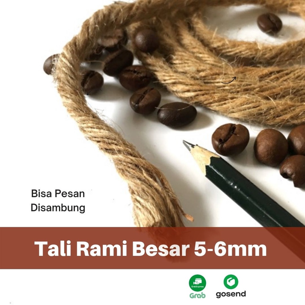 Jual Tali Rami Tali Goni Besar Meteran Ply Untuk Kerajinan Tangan