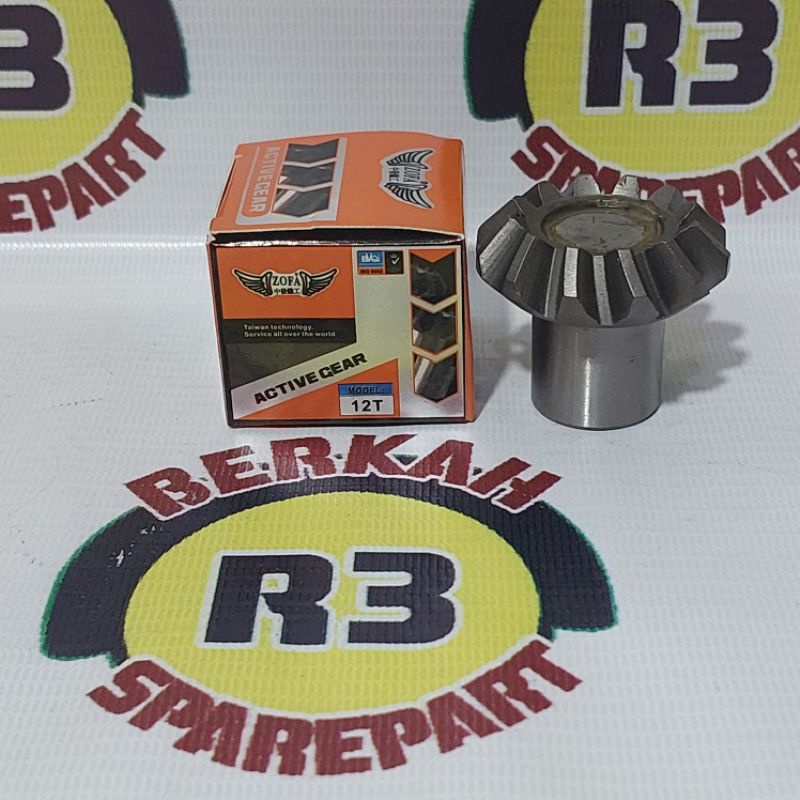 Jual Gigi Pinion Gearbox Girbok 12T As 20mm Active Gear As Motor Roda