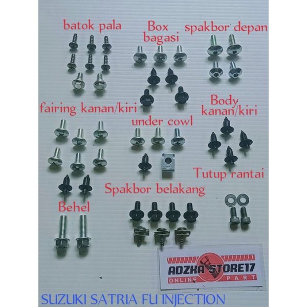 Jual BAUT BODY SATRIA FU FI FULL SET LENGKAP Shopee Indonesia