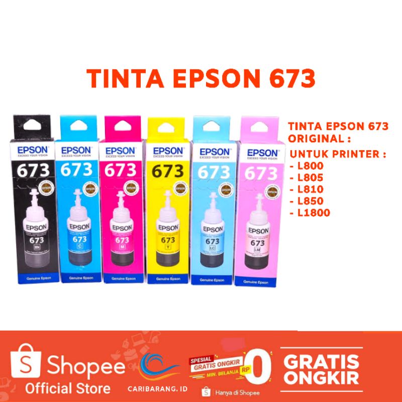 Jual Tinta Epson Original Ml Untuk Printer Epson L L