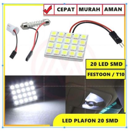 Jual Lampu Led Plafon T Smd Mobil Kabin Interior Super Terang