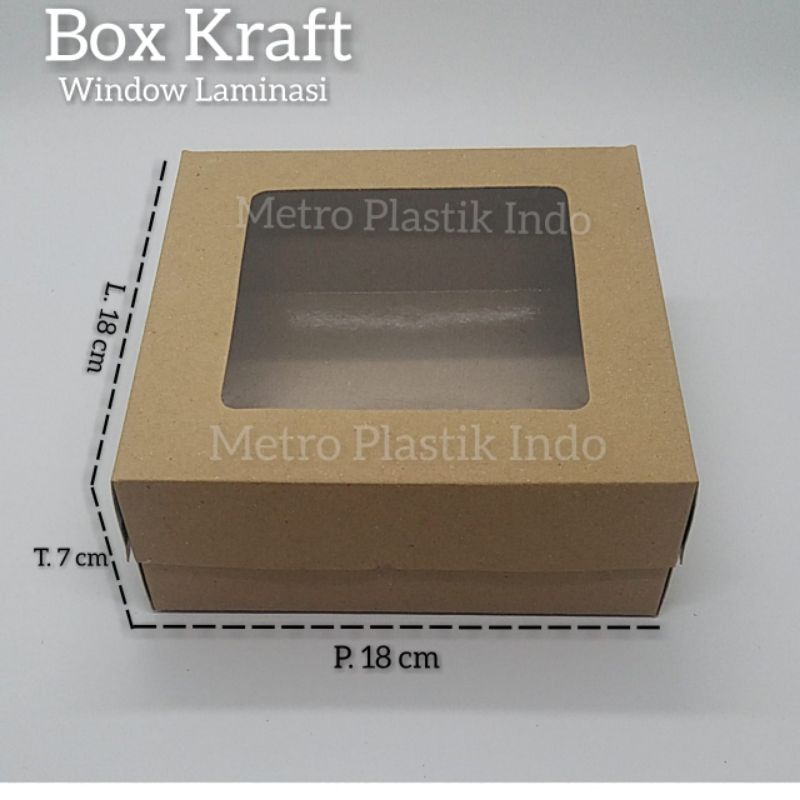 Jual Paper Kraft Laminasi Kotak Nasi Box Kraft Dus Kemasan Aneka