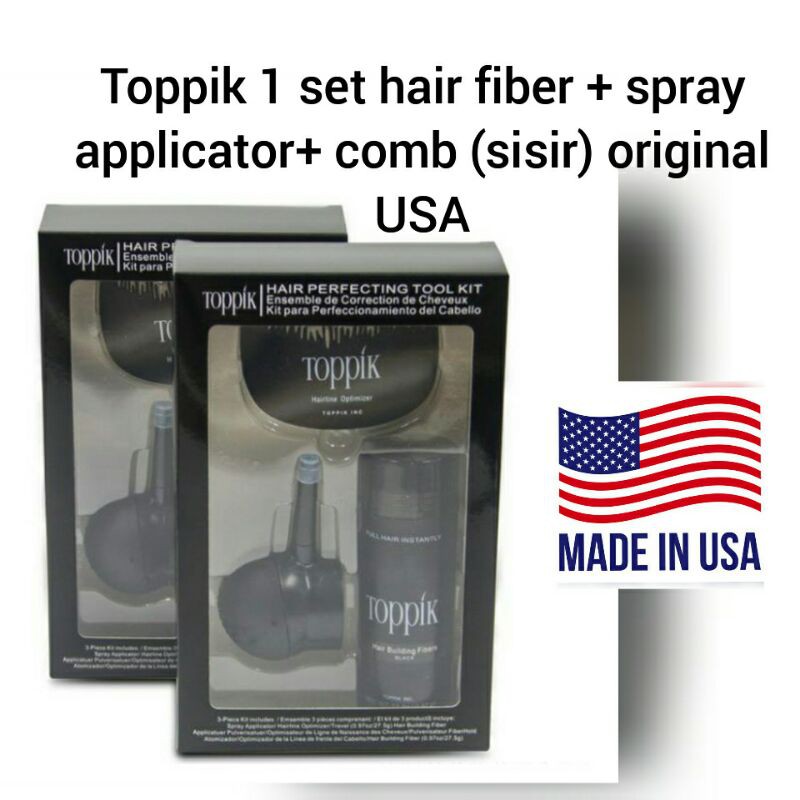 Jual Toppik Haor Fiber 1 Set Hair Perfecting Tool Kit Original USA