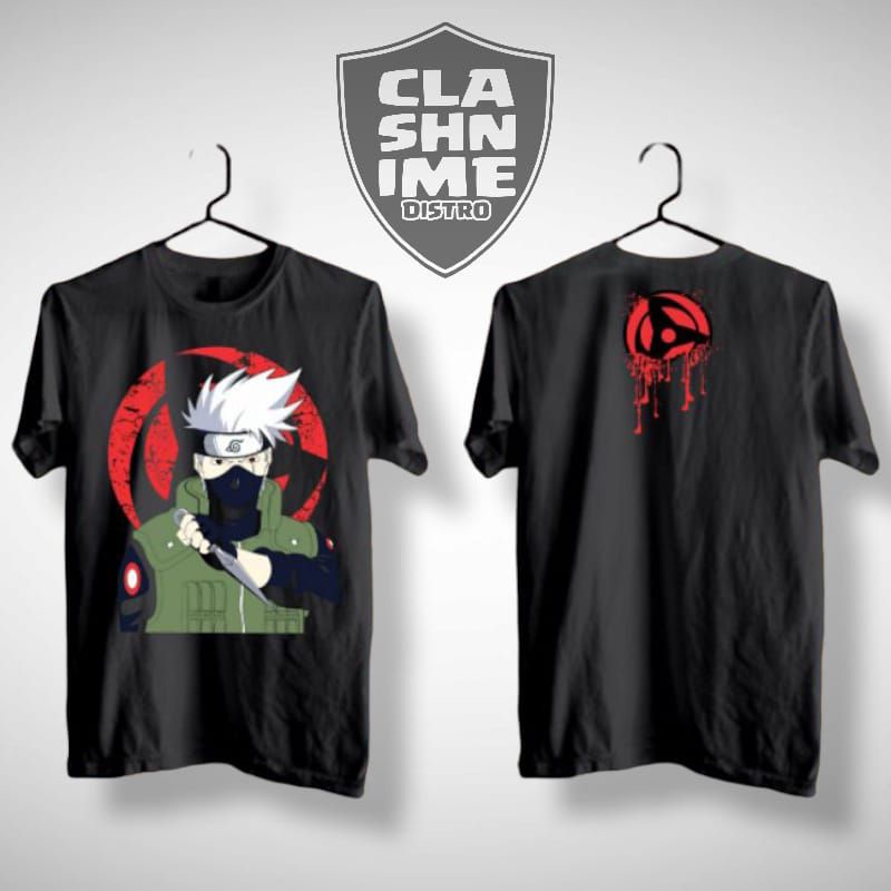 Jual Promo Spesial Kaos Anime Kakashi Sharingan Naruto Free Stiker