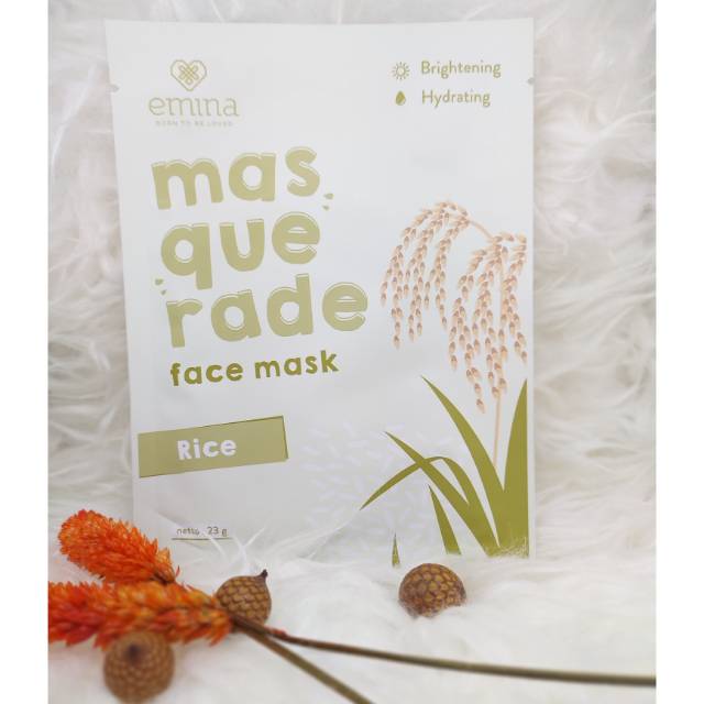 Jual Emina Masquerade Sheet Mask Rice Shopee Indonesia