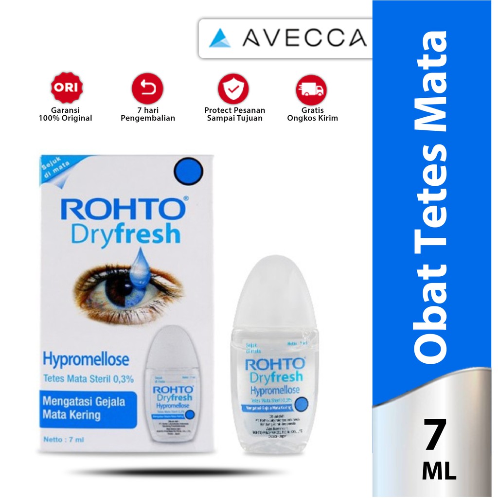 Jual ROHTO DRY FRESH 7ML TETES MATA EYE DROP MATA KERING