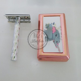 Jual Promo SRQQ7 Safety Razor Gagang Besi Egret Alat Cukur Kumis Bulu