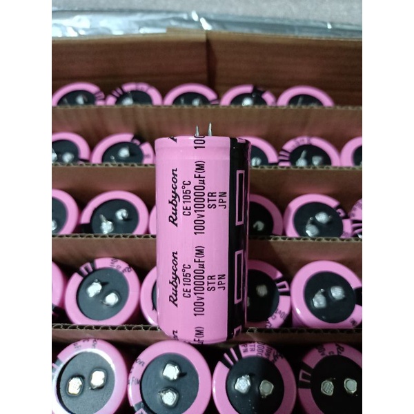 Jual Elco 10000uf 100v Rubycon Pink Original No 2 Elco 10000 Uf 100v