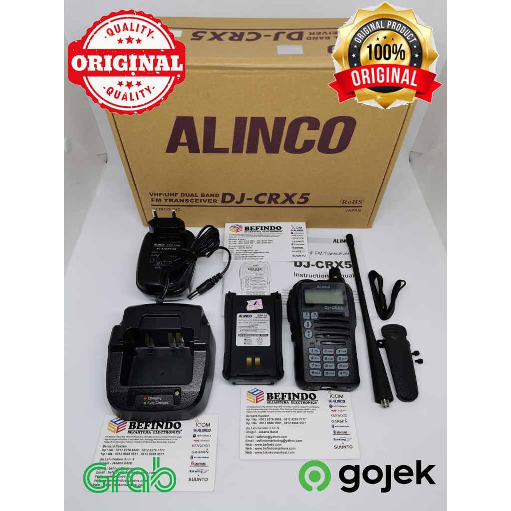 Jual Ht Handy Talkie Alinco Dj Crx Dual Band Vhf Uhf Original